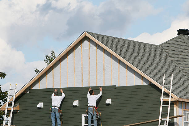Professional Emergency Siding Repair technician working in Mount Morris, PA